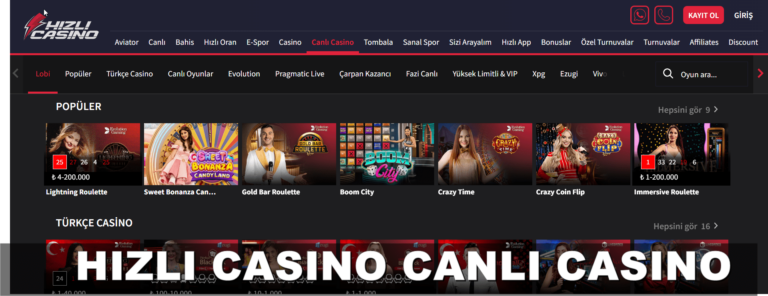 Hızlıcasino Canlı Casino
